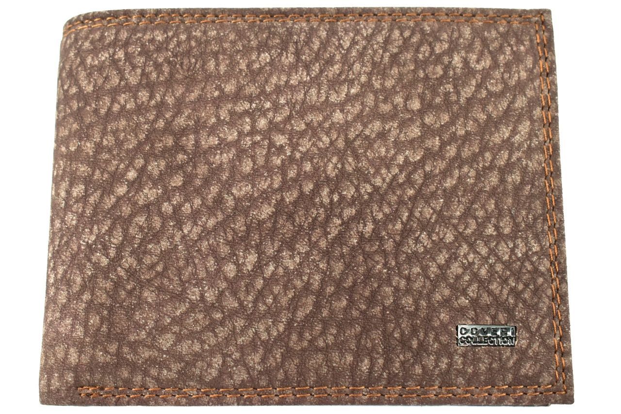 Pánská kožená peněženka Coveri Collection - hnědá 32612