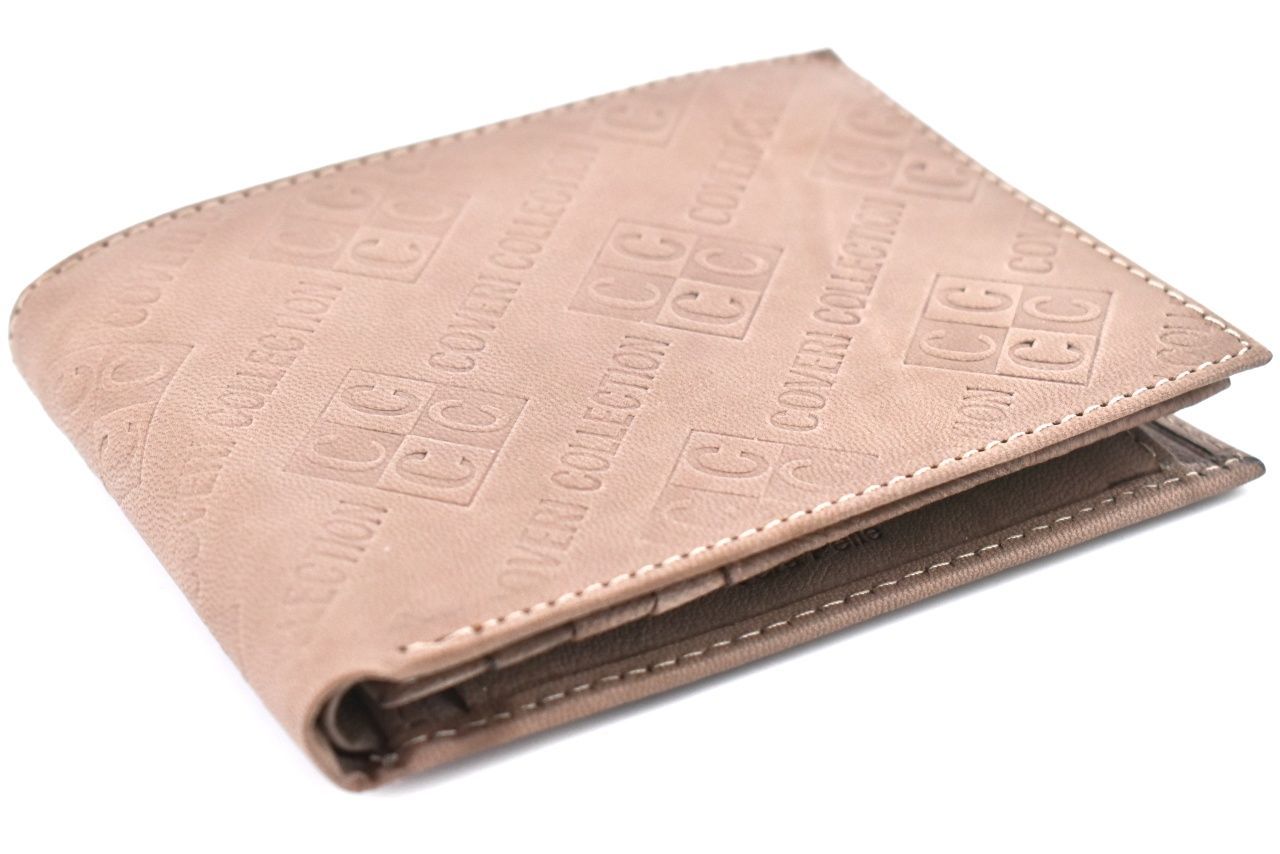 Pánská  kožená peněženka Coveri Collection - béžová