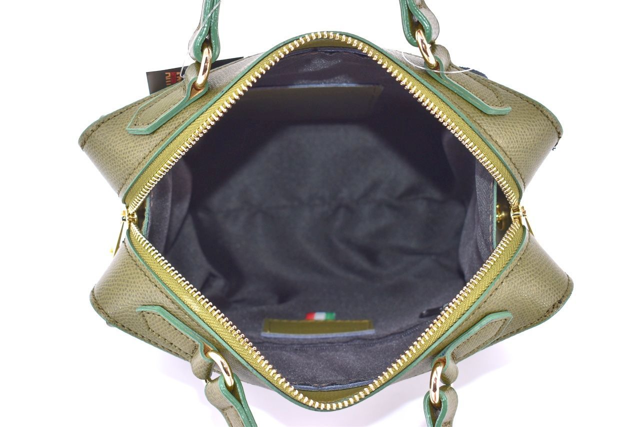 Dámská kožená kabelka Arteddy - zelená 33898