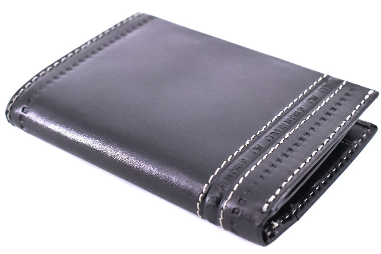 Pánská kožená peněženka na výšku Coveri World - černá 30054