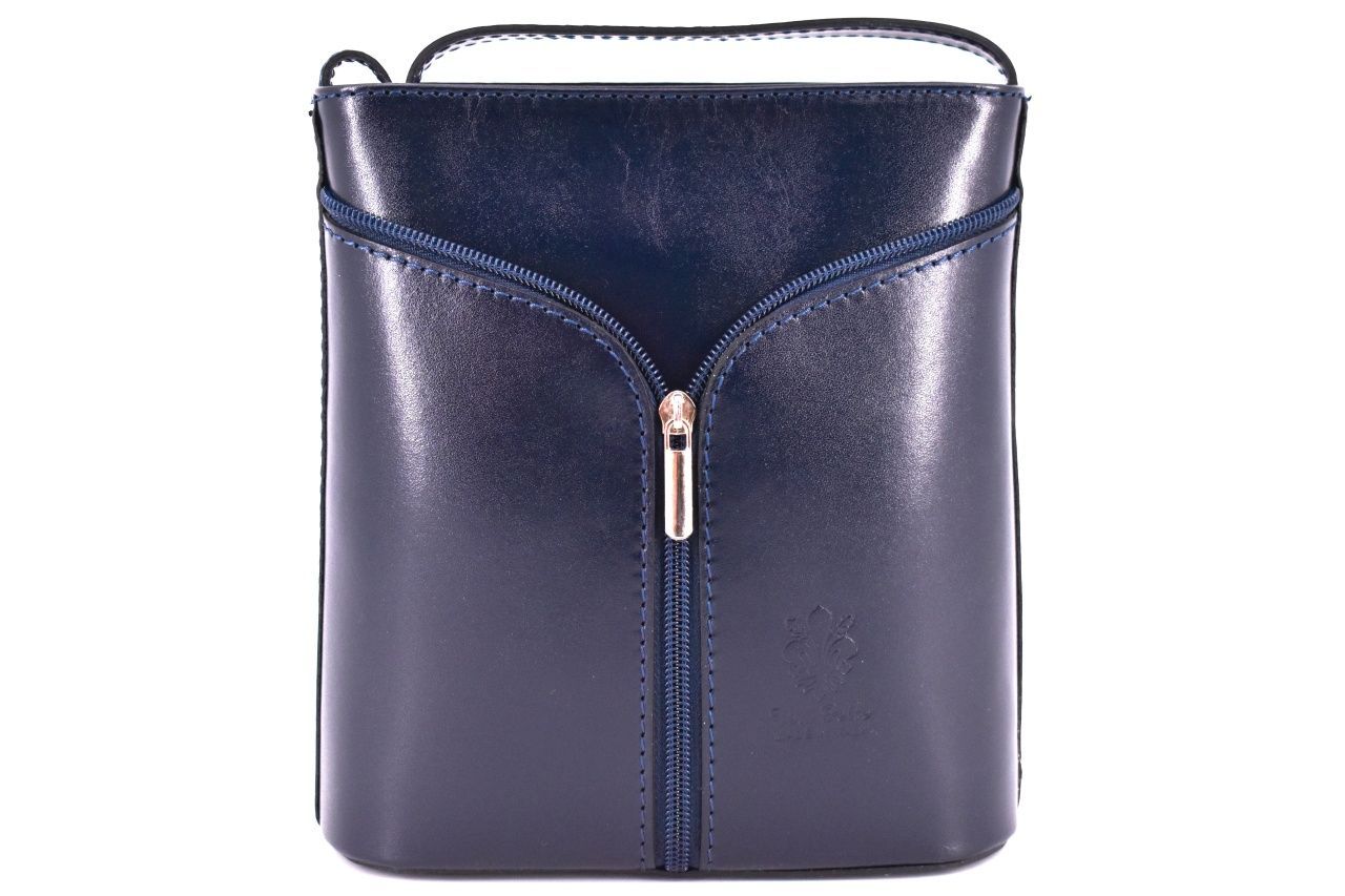 Dámská kožená kabelka crossbody Arteddy - tmavě modrá 37124