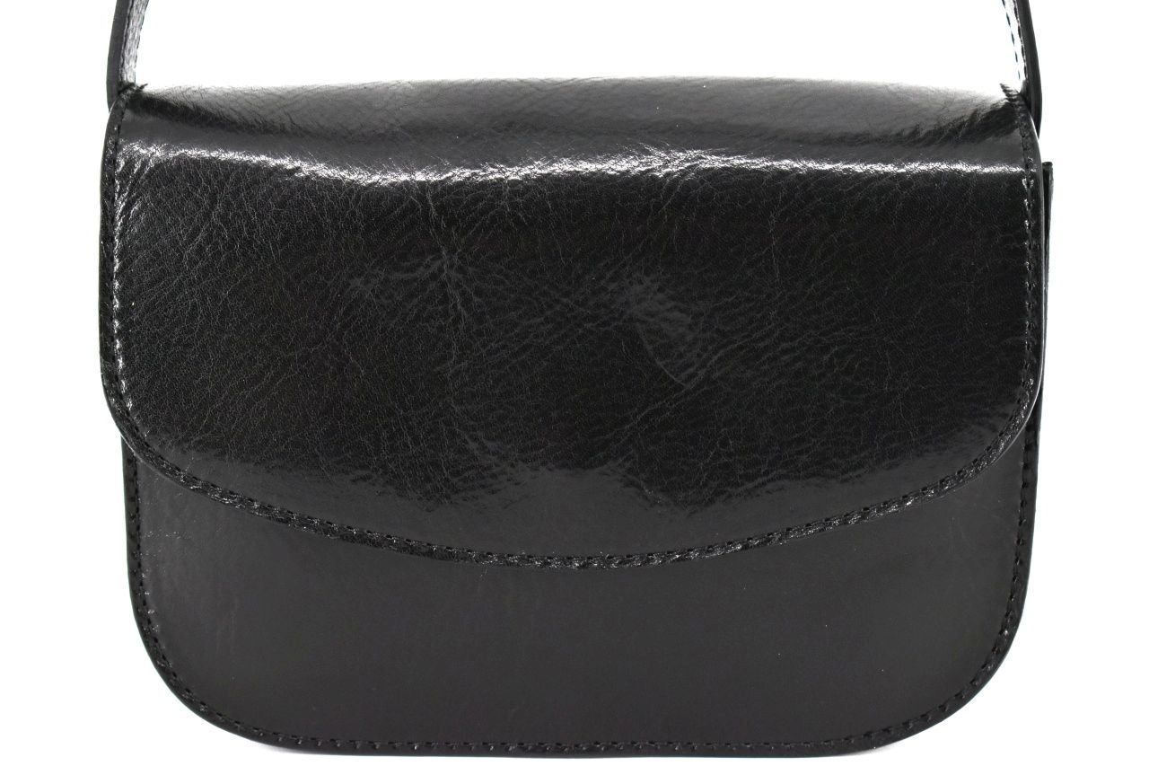 Dámská kožená kabelka crossbody (lovecká) Arteddy -černá 37127
