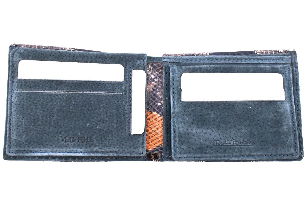Pánská kožená peněženka na šířku Renato Balestra - modrá 4 22374