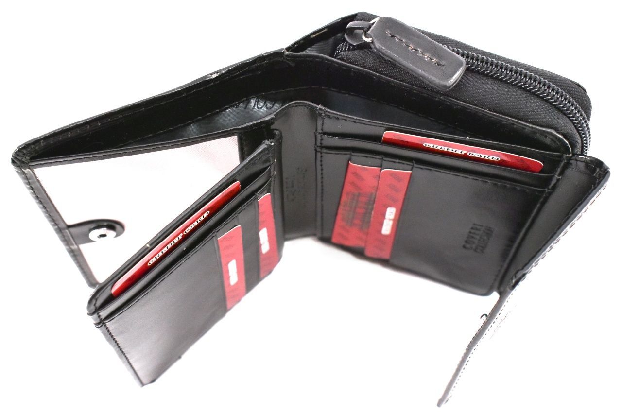 Dámská kožená peněženka Coveri - černá 32152