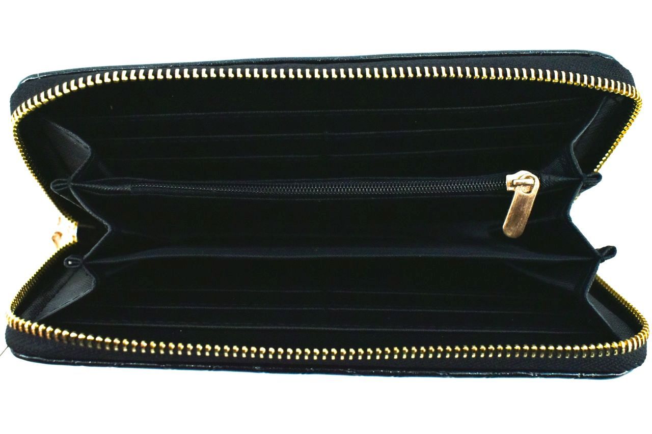 Dámská / dívčí lakovaná peněženka pouzdrového typu Eslee - tmavě zelená 38920