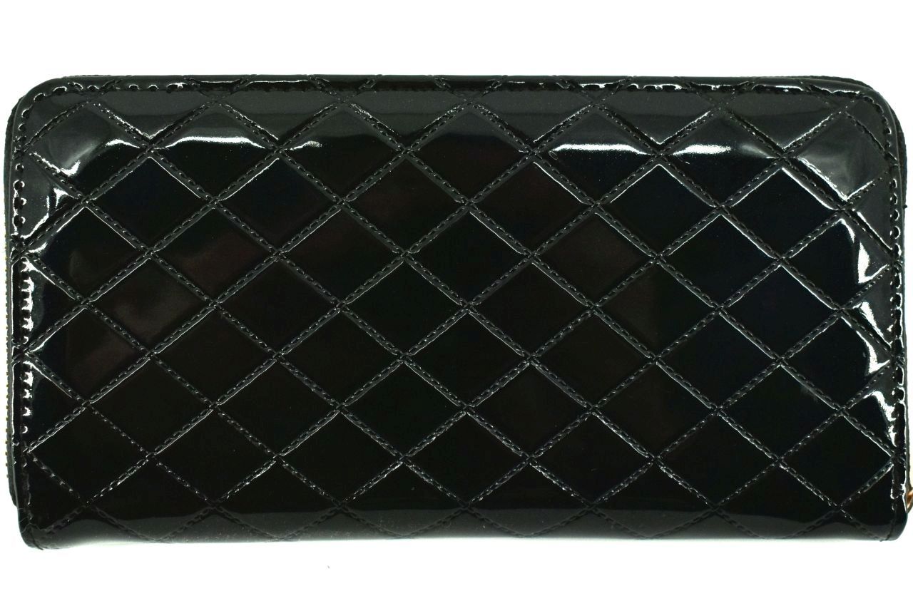 Dámská / dívčí lakovaná peněženka pouzdrového typu - tmavě modrá 38921
