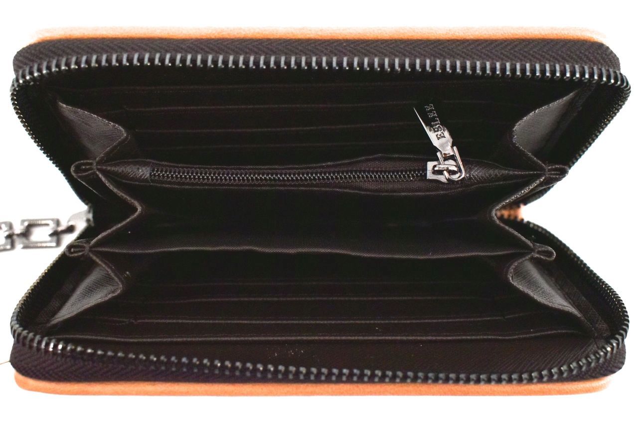 Dámská/dívčí peněženka pouzdrového typu Eslee - tmavě hnědá 38229