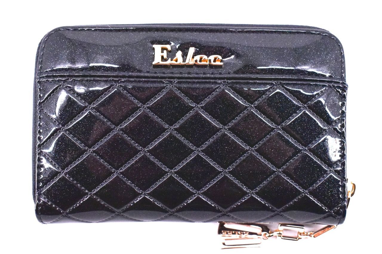 Dámská/dívčí lakovaná peněženka Eslee - tmavě modrá 38932