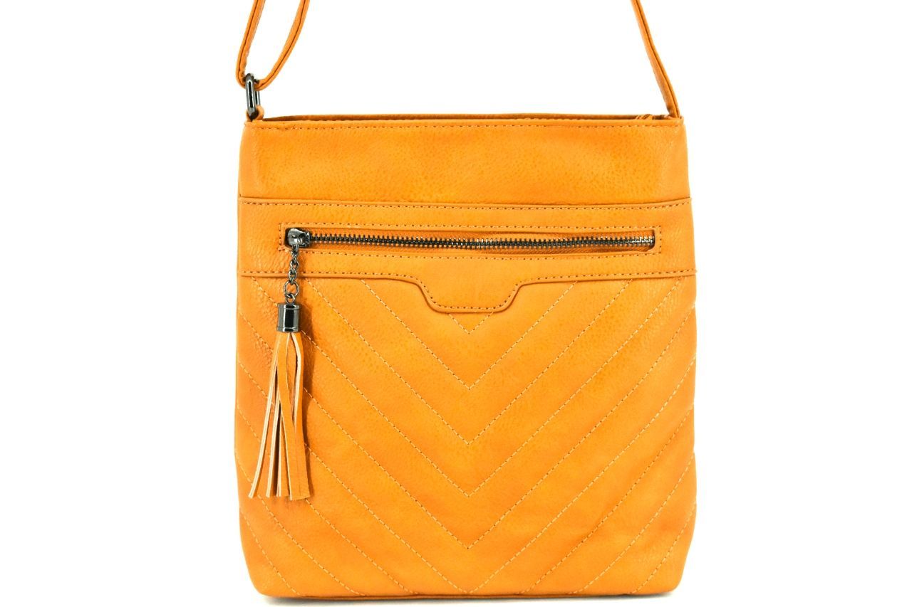 Dámská kabelka crossbody Herisson - žlutá 38019