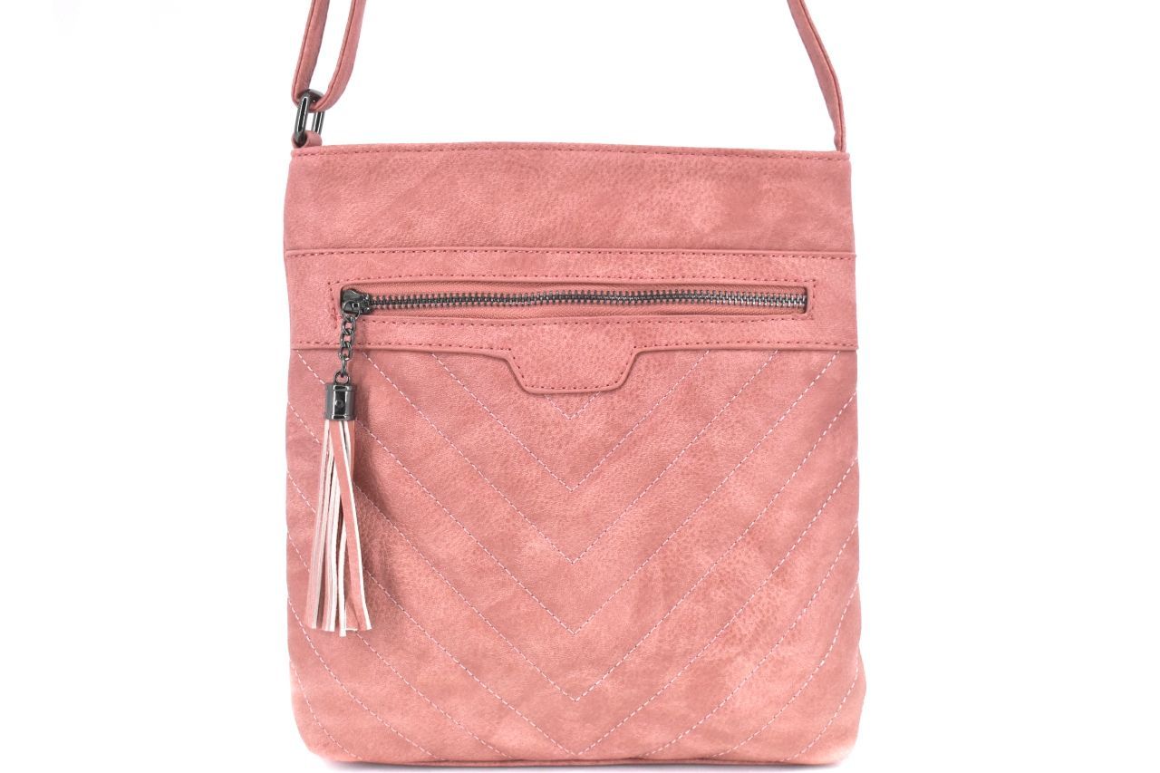 Dámská kabelka crossbody Herisson - růžová 38019