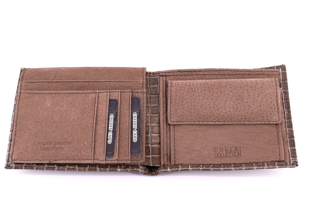 Pánská kožená peněženka Coveri Collection - taupe 31741