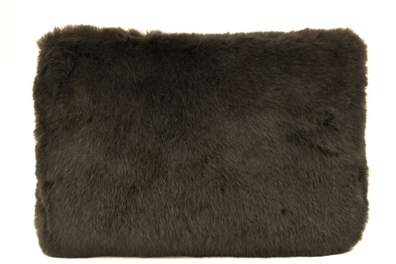 Dámská kabelka crossbody Melas / s umělé kožešiny - tmavě hnědá 38752
