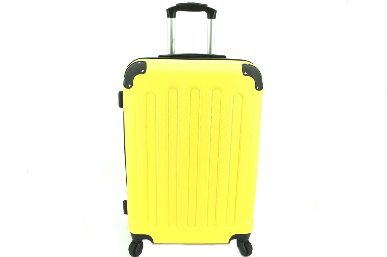 Cestovní palubní skořepinový kufr na čtyřech kolečkách Arteddy (XS) 30l - žlutá 6016 (XS)