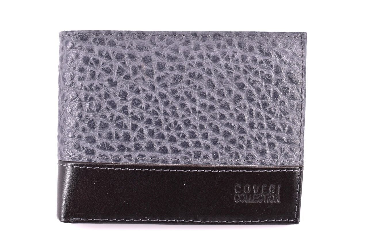 Pánská kožená peněženka Coveri Collection - šedá 32149
