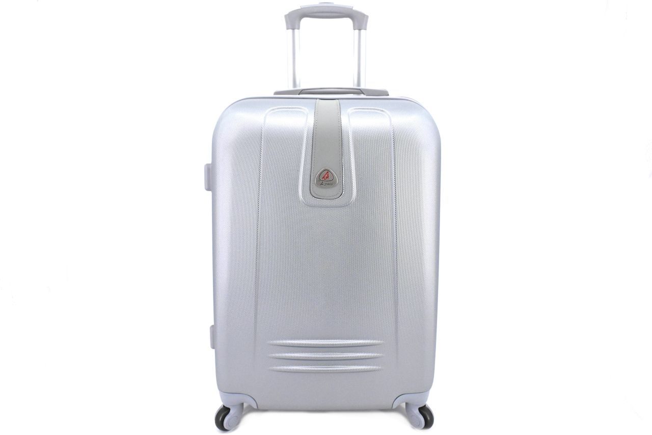 Cestovní palubní kufr Agrado / 4 kolečka - stříbrná (XS) 30l 6168 (XS)