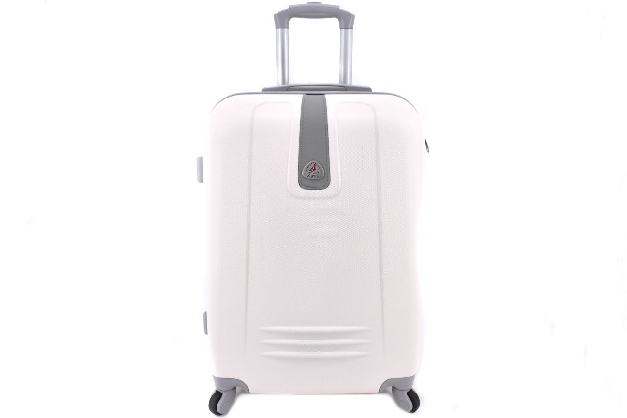 Cestovní palubní kufr Agrado / 4 kolečka - krémová (XS) 30l 6168 (XS)