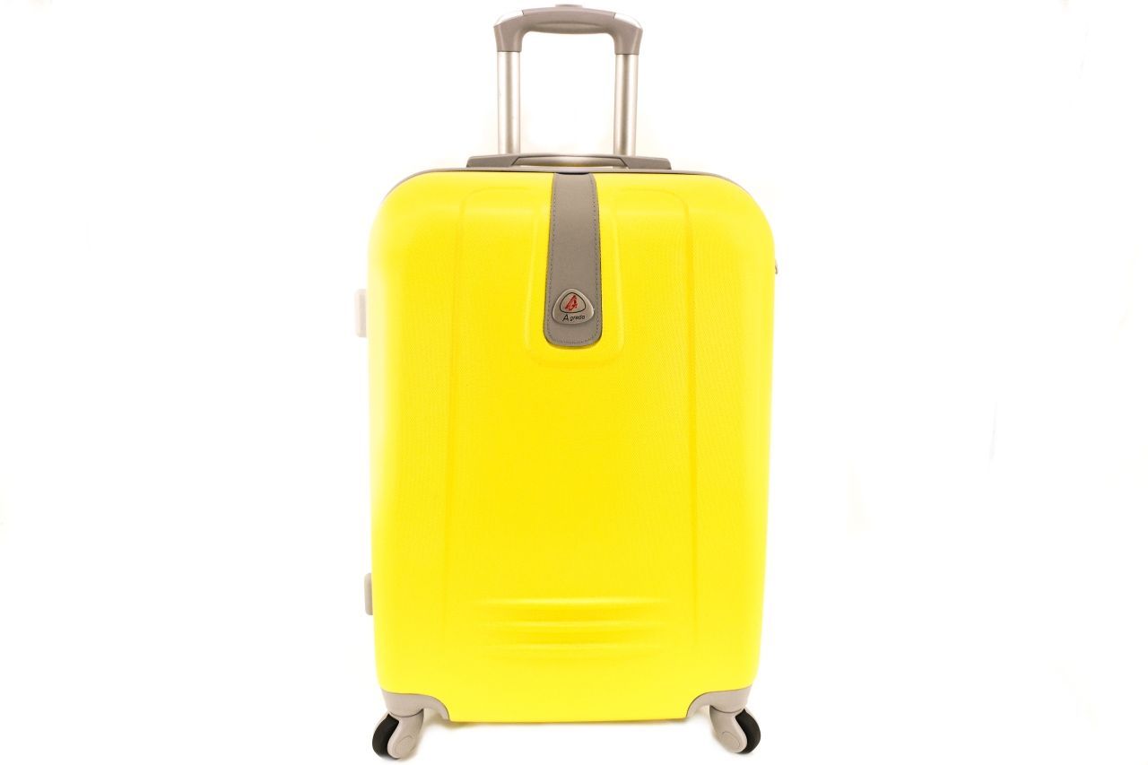 Cestovní palubní kufr Agrado / 4 kolečka - žlutá (XS) 30l 6168 (XS)