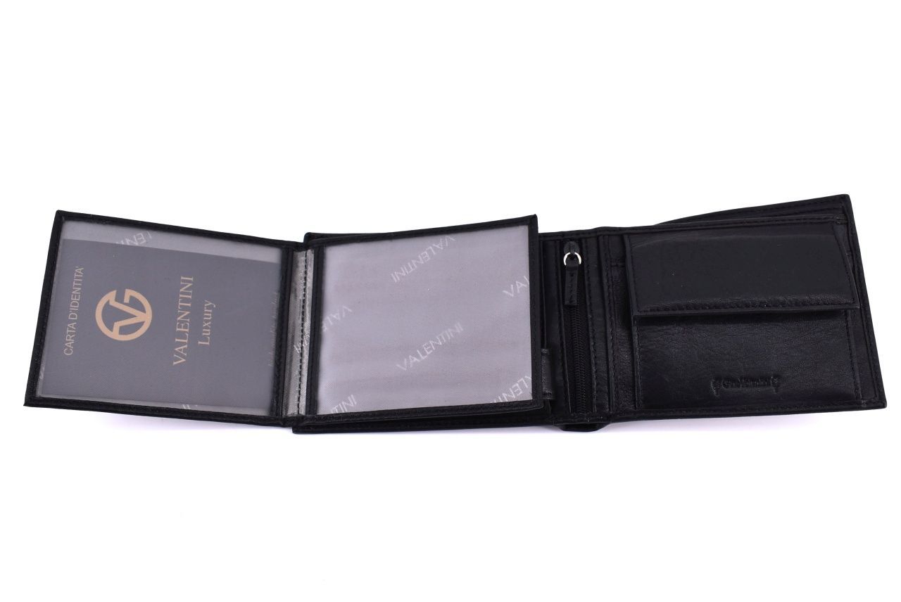 Pánská kožená peněženka Valentini - černá 33272