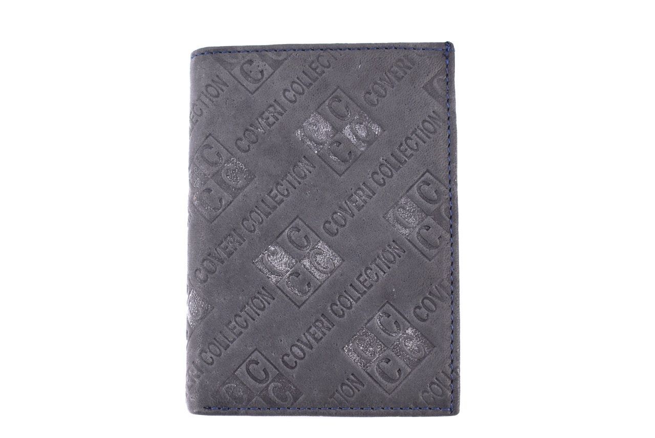 Pánská kožená peněženka Coveri - šedá 32144
