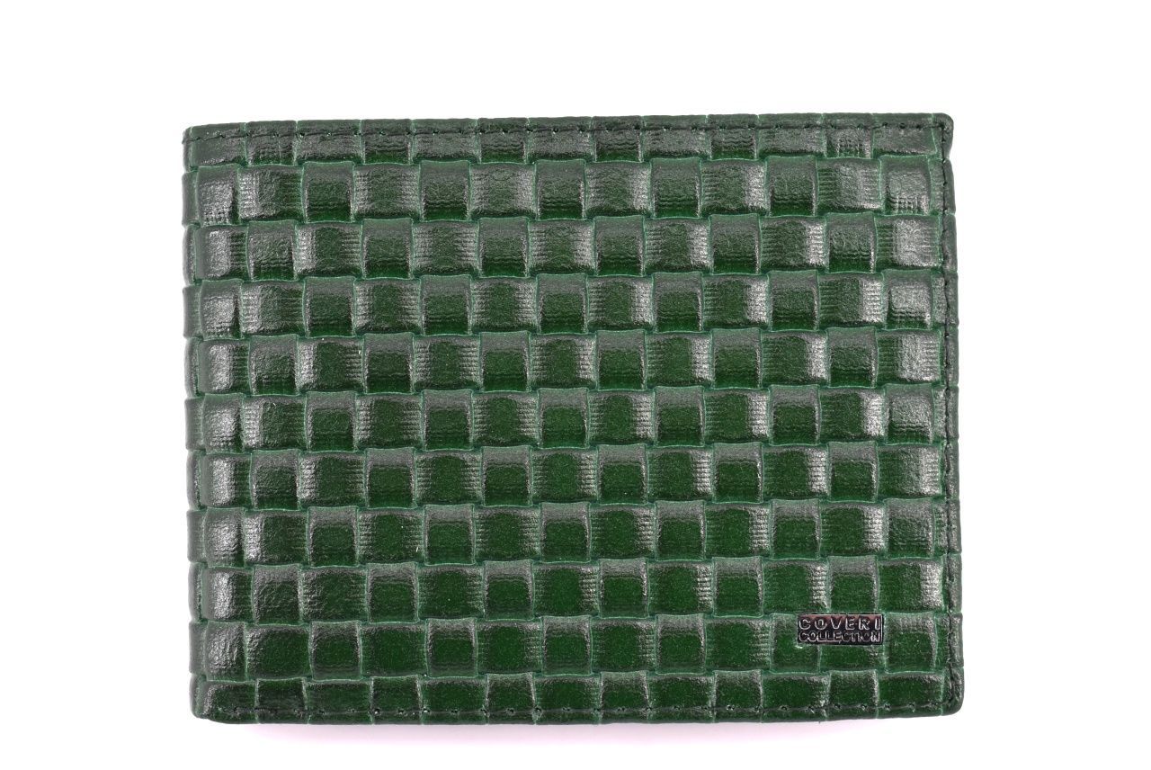 Pánská kožená peněženka Coveri Collection - zelená 32150