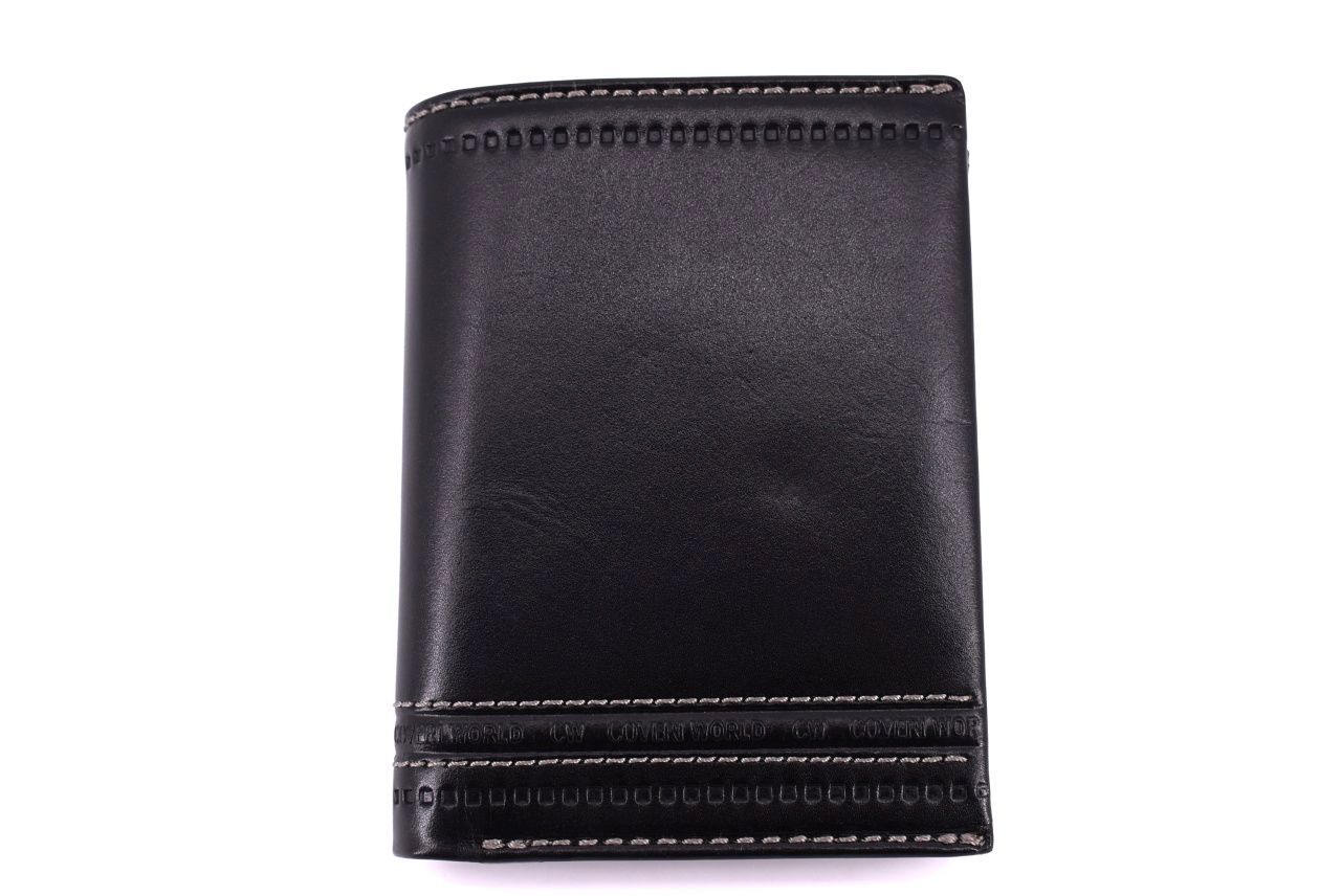Pánská kožená peněženka Coveri World - černá 32158
