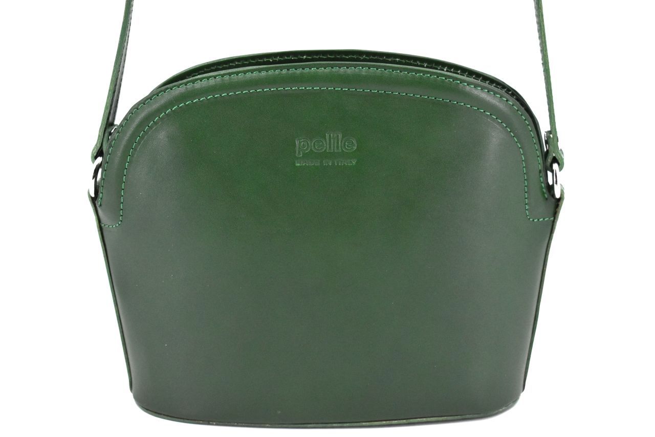 Dámská kožená kabelka crossbody Arteddy - tmavě zelená 38972