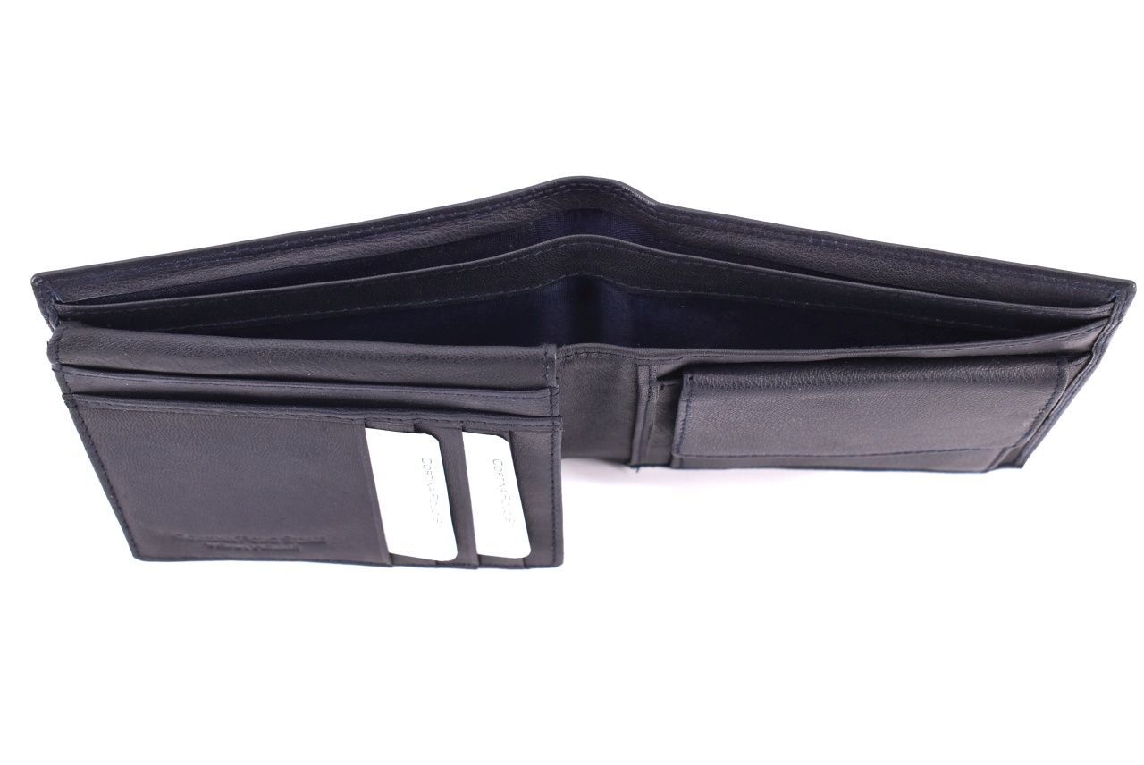 Pánská kožená peněženka Cortina polo style - tmavě hnědá 32623