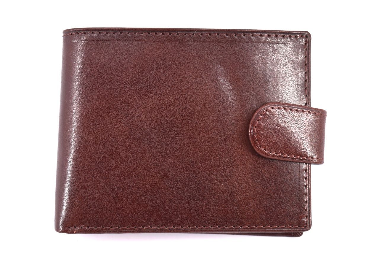 Pánská kožená peněženka Arteddy - tmavě hnědá 34590