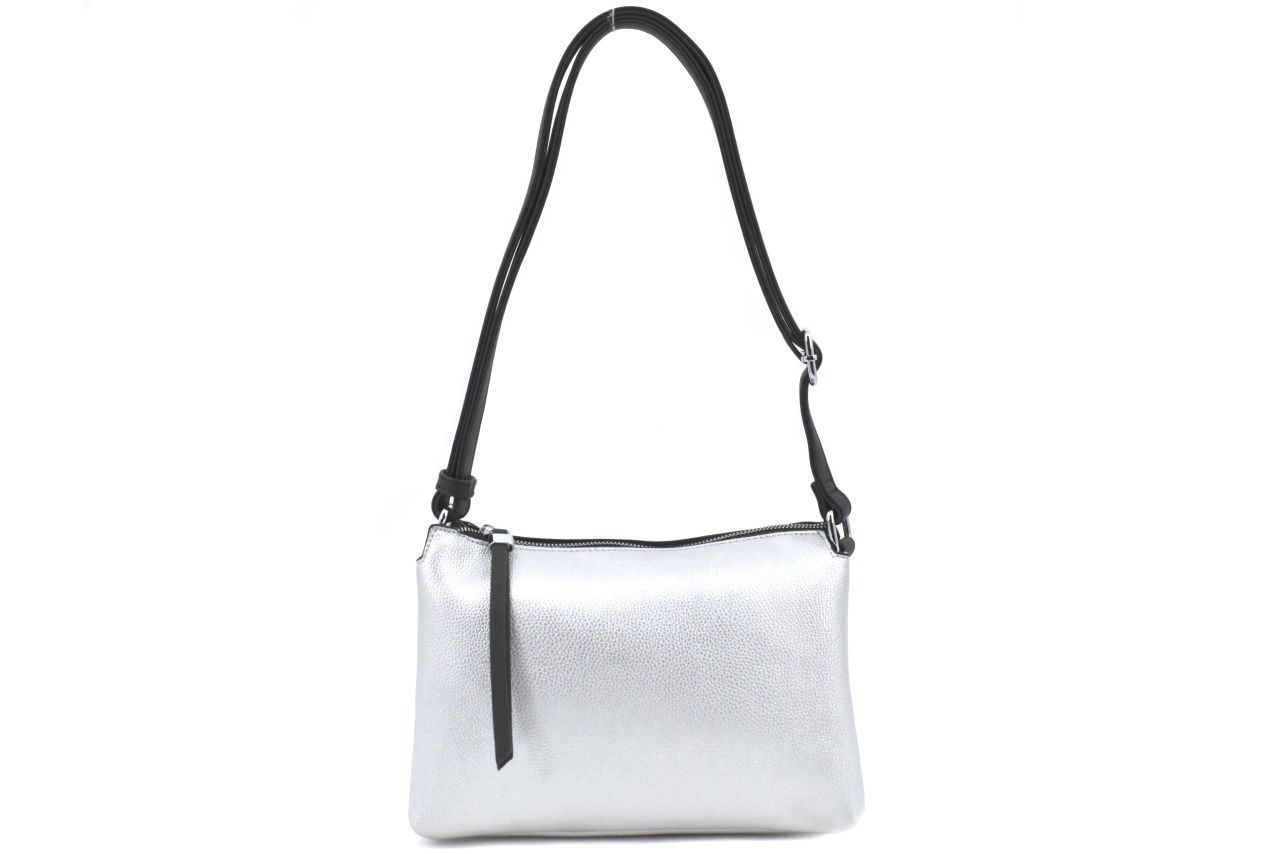 Dámská kabelka crossbody Tommasini - stříbrná 39189