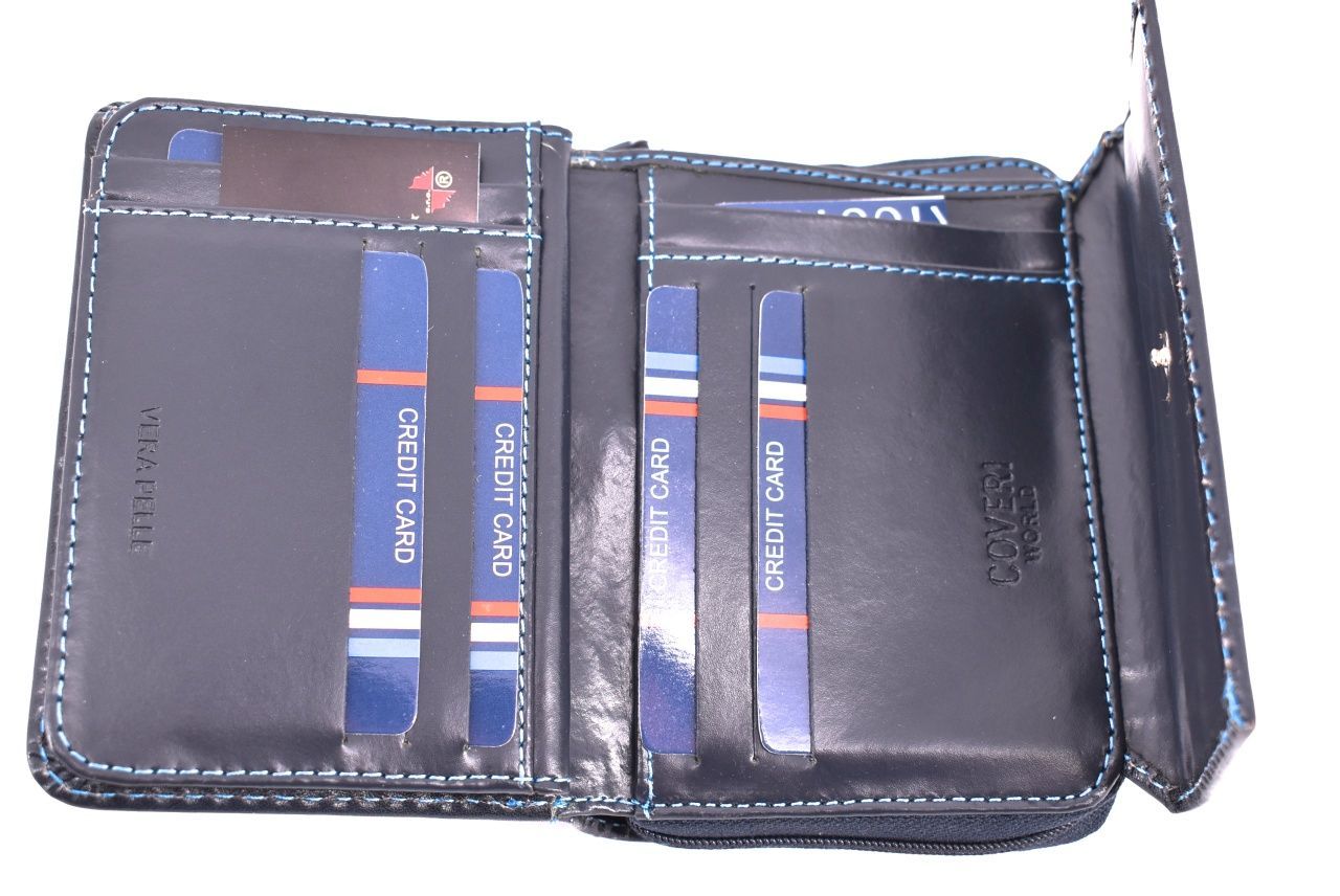 Dámská kožená peněženka Coveri World - černá 32161