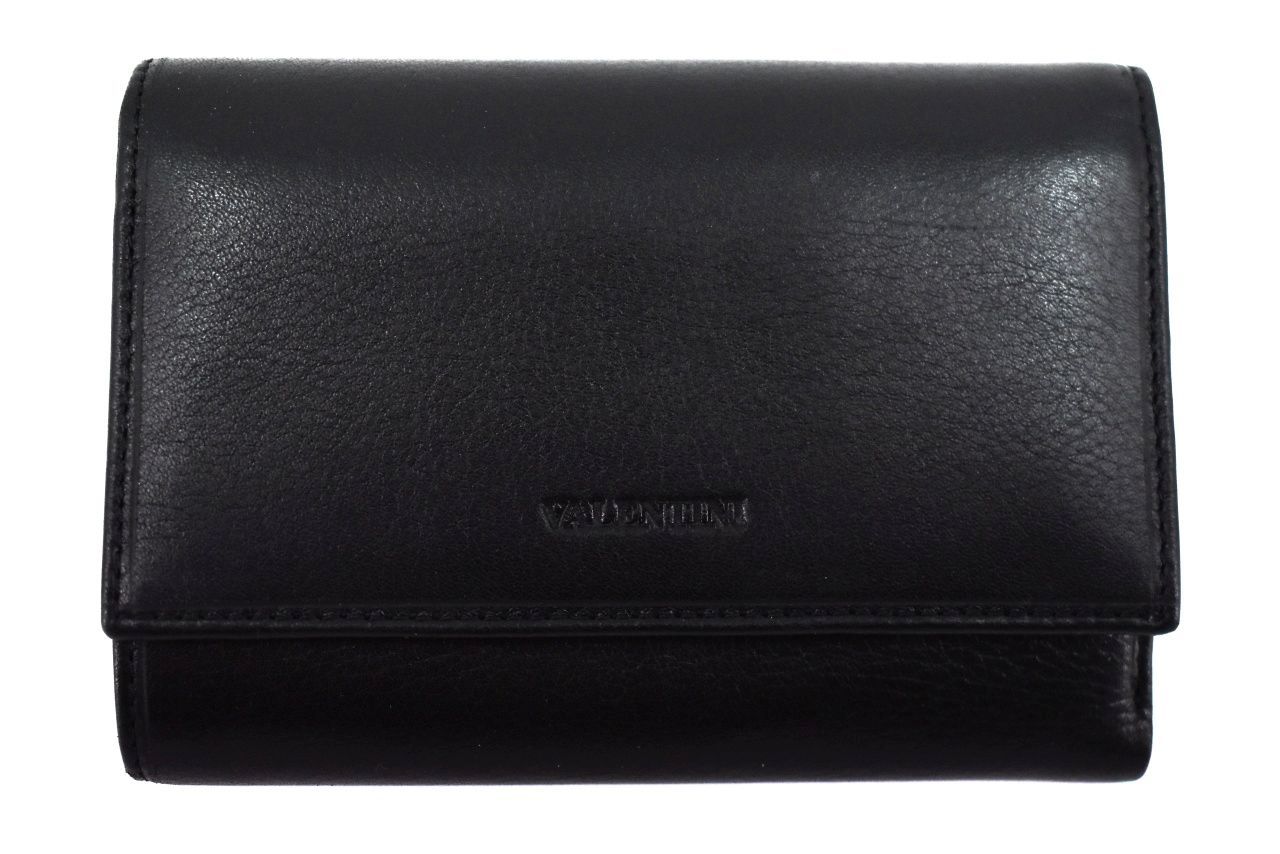 Kožená peněženka Valentini - černá