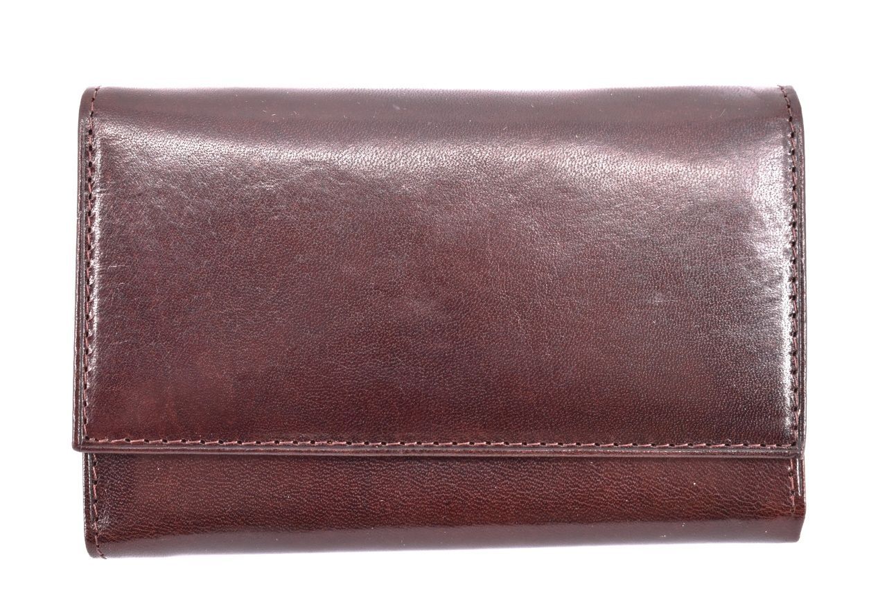 Dámská kožená peněženka Arteddy - tmavě hnědá 39781