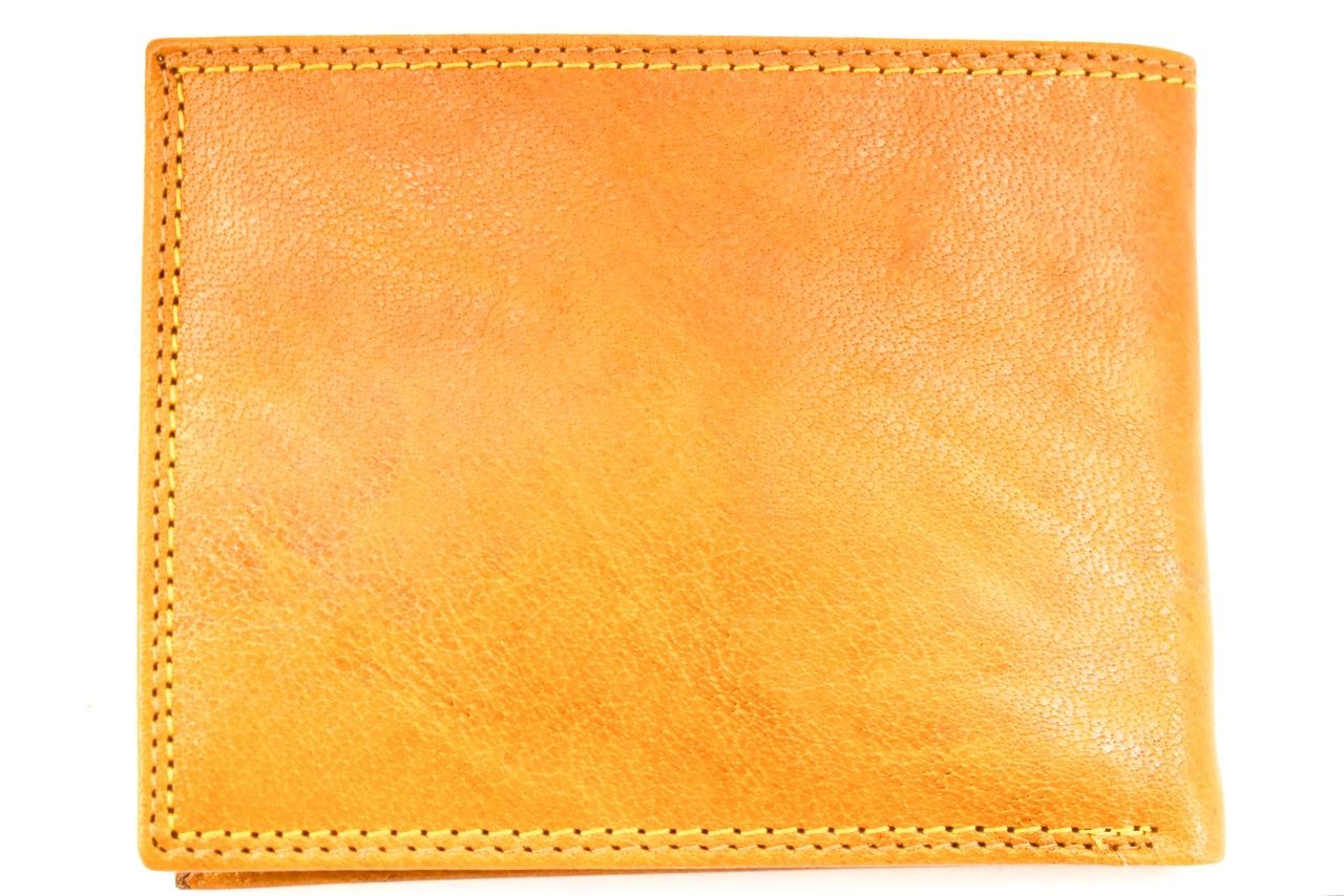 Kožená peněženka Charro - hořčicová