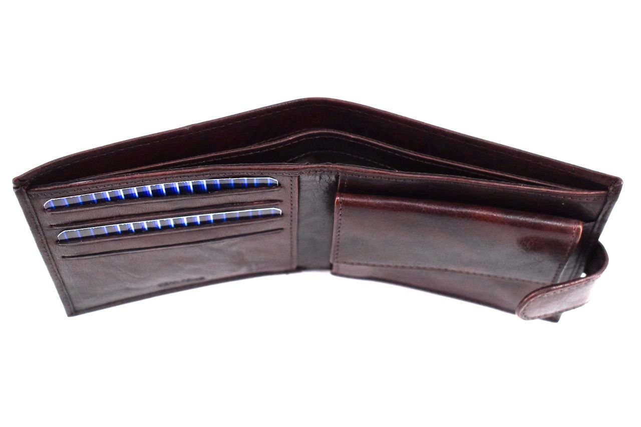 Kožená peněženka Charro - tmavě modrá