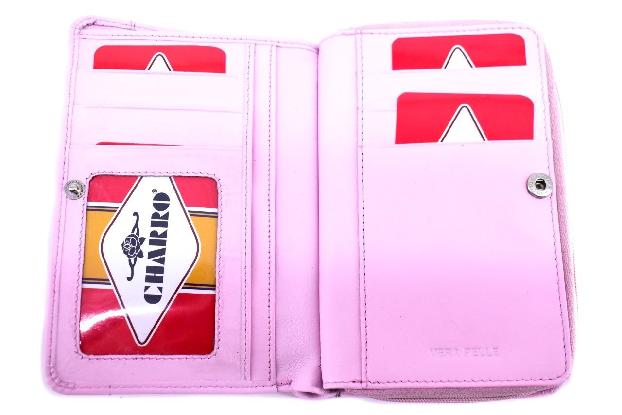 Kožená peněženka Charro - růžová
