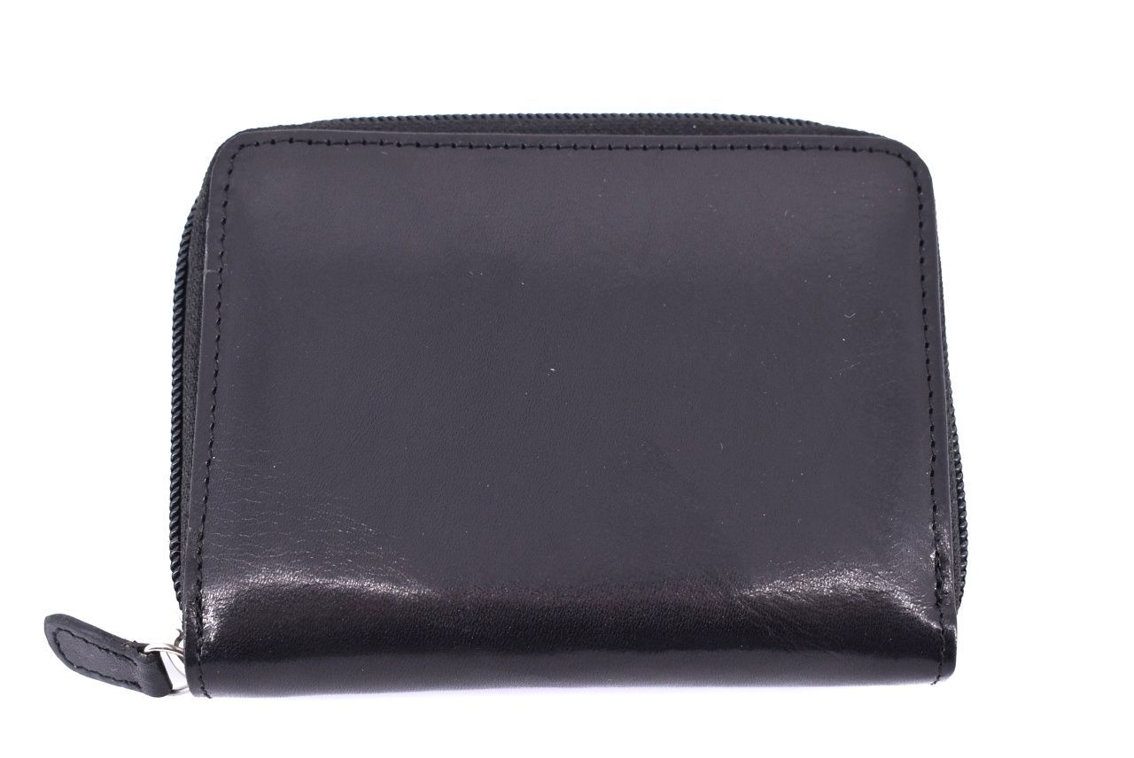 Dámská kožená peněženka černá
