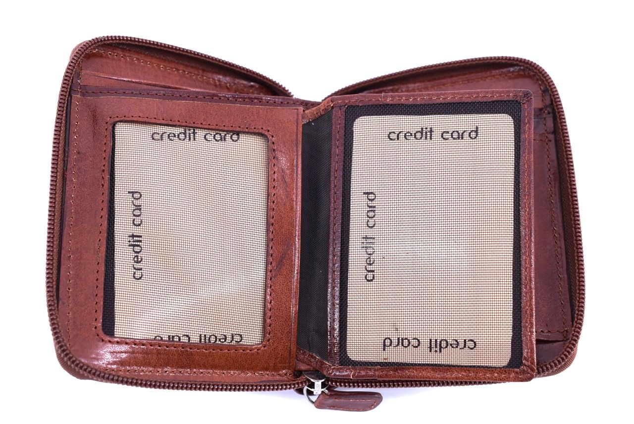 Dámská kožená peněženka černá 21356