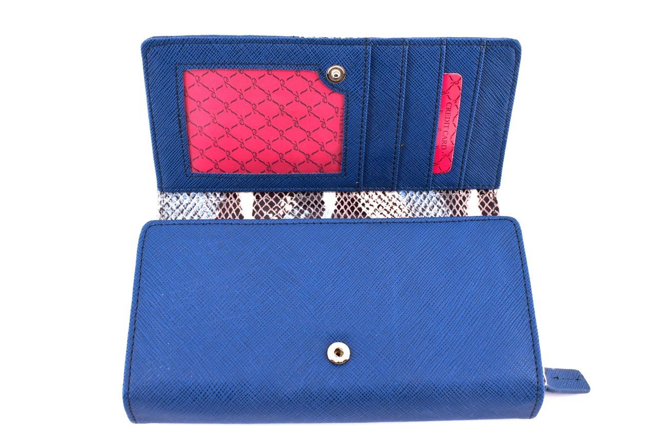 Dámská kožená peněženka Every - modrá 24889