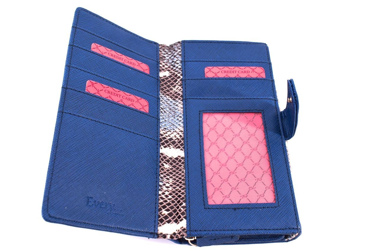 Dámská kožená peněženka Every - modrá 24889
