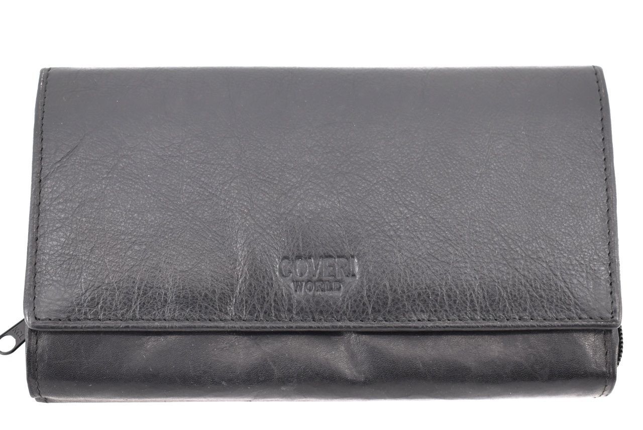 Dámská kožená peněženka Coveri World - černá 33299