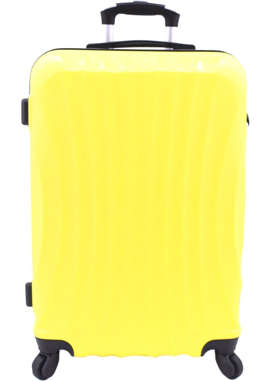 Cestovní palubní kufr Arteddy / 4 kolečka (S) 40l - žlutá 6020 (S)
