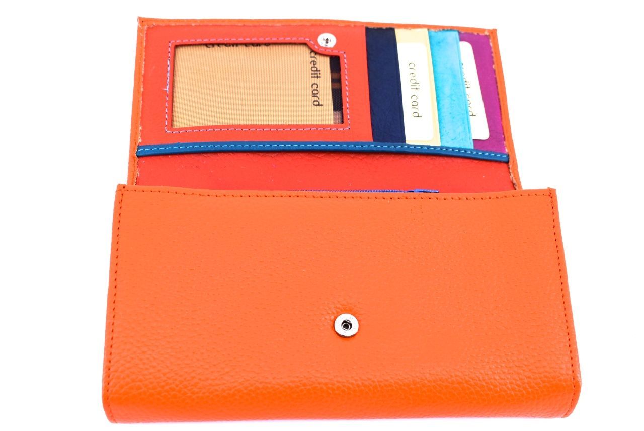 Dámská kožená peněženka Arteddy - tmavě hnědá 34570