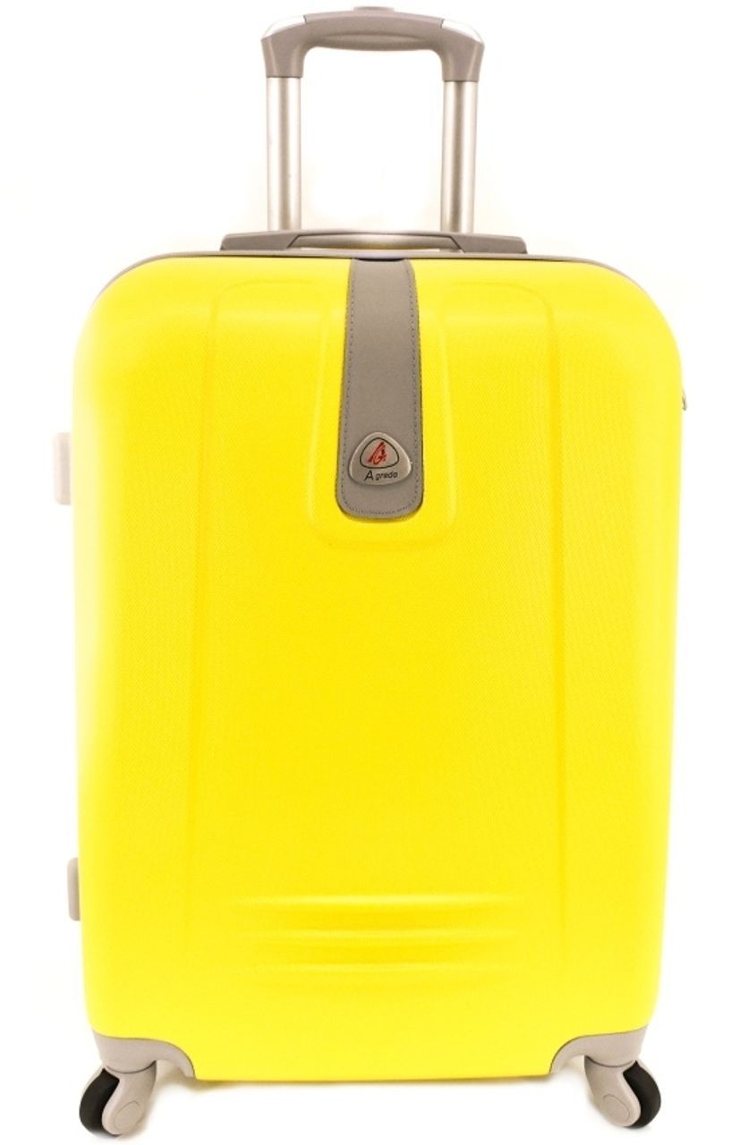 Cestovní palubní kufr Agrado / 4 kolečka - žlutá (S) 40l 6168 (S)
