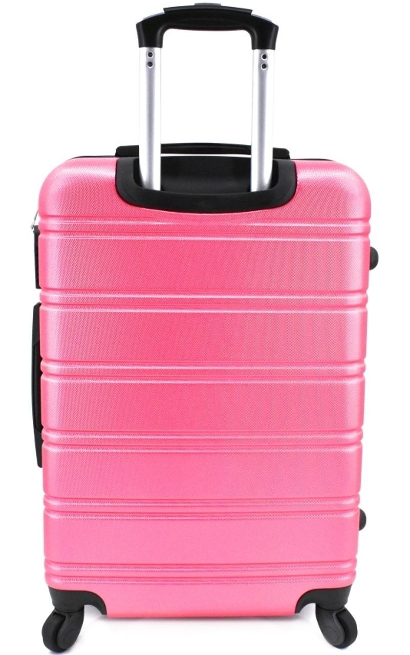 Cestovní kufr skořepinový na čtyřech kolečkách Agrado (M) 60l - fuxia 6019 (M)