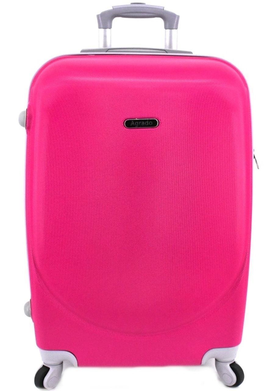 Cestovní kufr skořepinový na čtyřech kolečkách Agrado (M) 60l - fuxia 6011 (M)