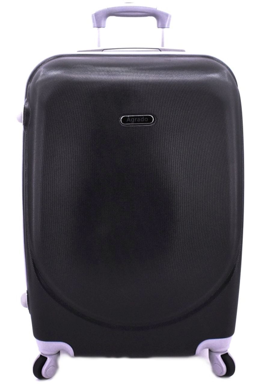 Cestovní kufr skořepinový na čtyřech kolečkách Agrado (L) 90l - černá 6011 (L)