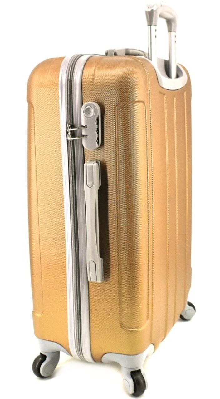 Cestovní kufr skořepinový na čtyřech kolečkách Agrado (L) 90l - žlutá (L) 6018 (L)