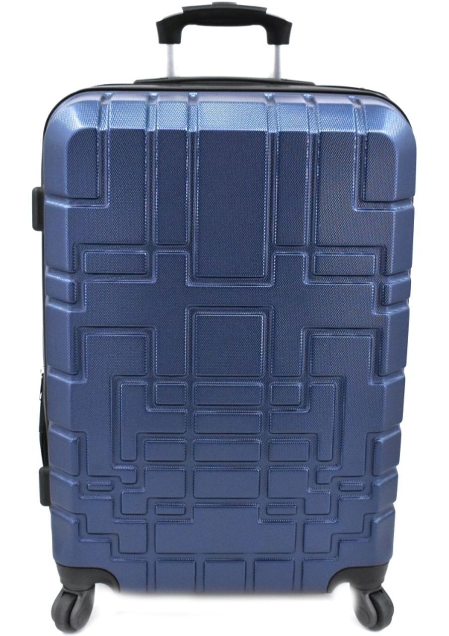 Cestovní palubní kufr skořepinový na čtyřech kolečkách (S) 50l - tmavě modrá 6015 (S)
