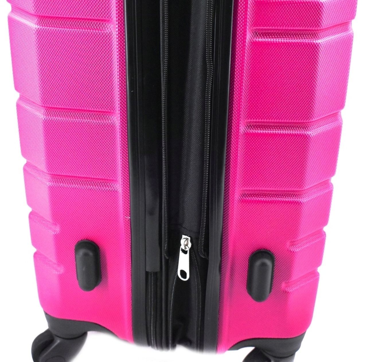 Cestovní kufr skořepinový na čtyřech kolečkách (L) 110l - růžová 6015 (L)