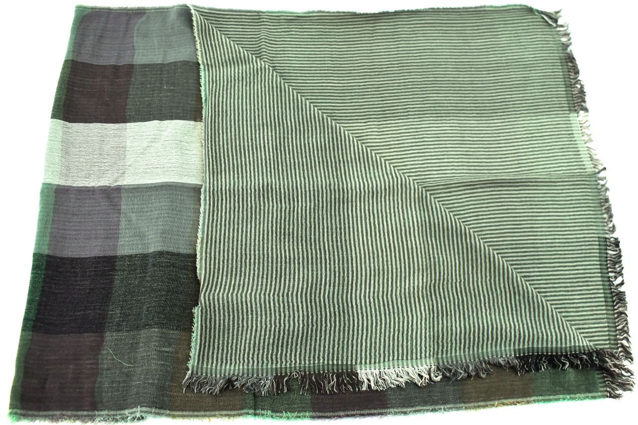 Dámský šátek s kostkovaným vzorem - hořčicová